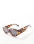 Фото #4 товара AJ Morgan slim cat eye sunglasses in tortoiseshell