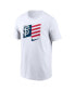 Фото #3 товара Men's White San Francisco Giants Americana Flag T-shirt