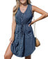 Фото #1 товара Women's Alison Drawstring Button-Front Beach Dress