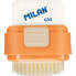 MILAN Blister Pack Compact Eraser With Brush Fun Animals Special Series + Spare Eraser