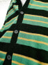 Фото #7 товара ASOS DESIGN oversized knitted stripe cardigan in green