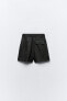 Фото #8 товара High-waist linen bermuda shorts