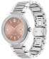 ფოტო #2 პროდუქტის Women's Swiss Automatic SE Diamond Accent Stainless Steel Bracelet Watch 33mm