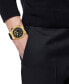ფოტო #5 პროდუქტის Men's Swiss Black Rubber Strap Watch 43mm