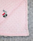 ფოტო #1 პროდუქტის Minky Baby Girl Blanket With Embroidered Raccoon