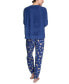 Фото #2 товара Пижама Hanes Plus Size Stretch Fleece Pajamas