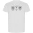 ფოტო #1 პროდუქტის KRUSKIS Sleep Eat And Ski ECO short sleeve T-shirt