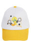 Kız Çocuk Şapka 6-9 Yaş Beyaz-sarı