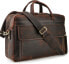 Фото #1 товара TIDING Laptop Bag 17 Inch Men's Leather Briefcase Business Bag Shoulder Bag Large Leather Bag for Hanging Trolley Clip-on Tote Shoulder Bag Vintage Brown, brown, Retro