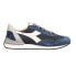 Фото #1 товара Diadora Equipe Mad Nubuck Sw Lace Up Mens Blue Sneakers Casual Shoes 179020-600