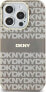 DKNY DKNY DKHMP15SHRHSEE iPhone 15 / 14 / 13 6.1" beżowy/beige hardcase IML Mono & Stripe MagSafe