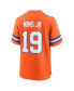 Фото #3 товара Men's Marvin Mims Jr Orange Denver Broncos Mile High Collection 1977 Throwback Player Game Jersey