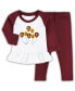 Girls Infant Maroon, White Minnesota Golden Gophers Balloon Raglan 3/4-Sleeve T-shirt and Leggings Set