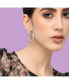 ფოტო #2 პროდუქტის Women's Gold Dented Drop Earrings
