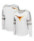 ფოტო #2 პროდუქტის Women's White Texas Longhorns Trey Dolman Long Sleeve T-shirt