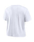Фото #3 товара Women's White Paris 2024 Summer Olympics Cropped T-Shirt