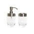 Фото #1 товара Набор для ванной DKD Home Decor Прозрачный Серебристый Алюминий полистирол Пластик 10 x 7,5 x 16,5 cm