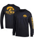 Фото #1 товара Men's Black Iowa Hawkeyes Team Stack Long Sleeve T-shirt