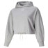 Фото #1 товара Puma Classics Cropped Pullover Hoodie Womens Grey Casual Outerwear 53781704