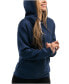 Фото #6 товара Premium Zip-Up Hoodie for Women with Smooth Matte Finish & Cozy Fleece Inner Lining - Women's Sweater with Hood
