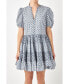 ფოტო #2 პროდუქტის Women's Printed Drop Waist Mini Dress