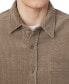 Men's Relaxed Fit Long Sleeve Snap-Front Soft Corduroy Shirt