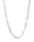 ფოტო #1 პროდუქტის Paperclip Link 18" Chain Necklace in 18k Gold-Plated Sterling Silver or Sterling Silver, Created for Macy's