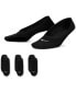 ფოტო #3 პროდუქტის Unisex Nike Everyday Lightweight Training Footie Socks 3 Pairs