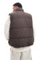 Фото #4 товара Jack & Jones puffer gilet in brown