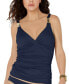 Фото #1 товара Michael Michael Kors 259502 Womens Hardware Detail Tankini Top Swimwear Size S