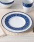 Rill Set of 4 Dinner Plates, Service for 4