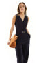 Фото #5 товара Mango waistcoat tailored jumpsuit in navy