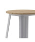 Фото #18 товара Dryden Indoor/Outdoor Bar Top Table, 23.75" Round All Weather Poly Resin Top With Steel Base