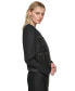 Фото #1 товара Women's Trapunto-Stitch Collarless Jacket