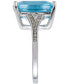 Фото #7 товара Кольцо Macy's Blue & White Topaz Sterling Silver.