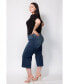 Plus Size Mid Rise Wide Leg Jeans