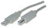 ShiverPeaks BS77021 - 1 m - USB A - USB B - USB 2.0 - 480 Mbit/s - Grey