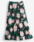 Фото #5 товара Women's Floral-Print Pleated Midi Skirt, Created for Macy's