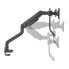 Neomounts Select Desk Mount double display crossbar topfix clamp