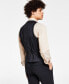 Фото #2 товара Men's Slim-Fit Wool Suit Vest, Created for Macy's