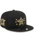 ფოტო #1 პროდუქტის Men's Black Houston Astros 2024 Armed Forces Day 9FIFTY Snapback Hat