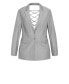 Фото #3 товара Plus Size Jazmin Pinstripe Jacket