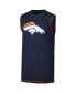 Фото #2 товара Men's Navy Denver Broncos Tank Top