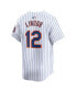 Men's Francisco Lindor White New York Mets Home Limited Player Jersey