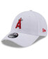 Фото #2 товара Men's White Los Angeles Angels League II 9FORTY Adjustable Hat