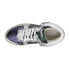 Diadora Mi Basket Metallic Mix Used High Top Womens Blue, Silver Sneakers Casua