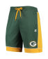 Men's Green, Gold Green Bay Packers Fan Favorite Fashion Shorts