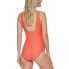 Фото #2 товара Tommy Hilfiger 300762 Women EMBERGLOW Ruffled One-Piece Swimsuit US 14