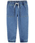 Baby Knit-Like Denim Drawstring Joggers 12M