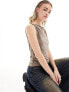 Фото #1 товара Monki super soft slash neck tank top in grey